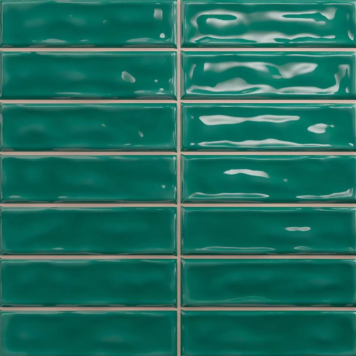 Cтенни Плочки Verbania Прът Блестящ Вълнообразен Зелено 20x20cm