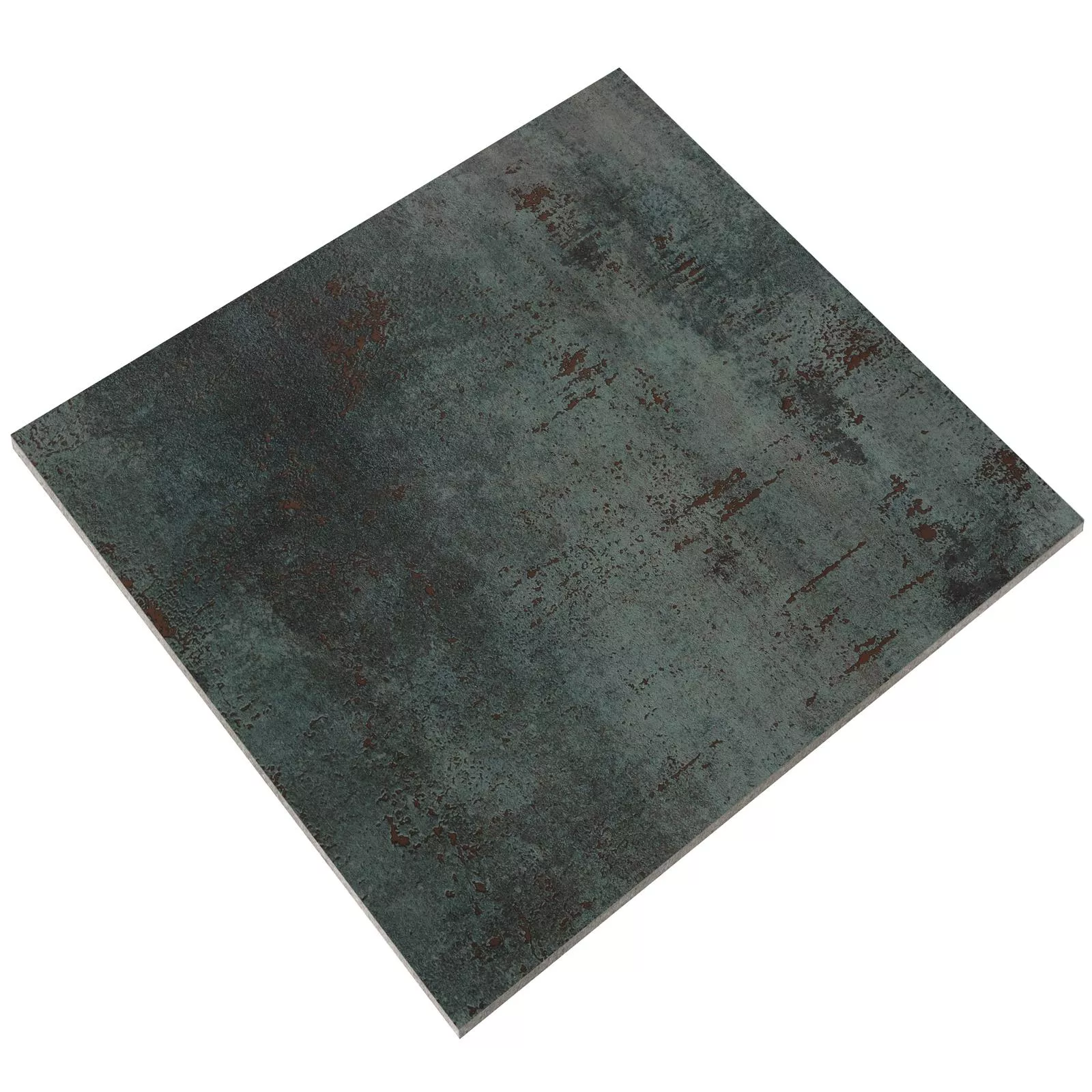 Mодел Плочки За Под Phantom Метален Вид Частично Полиран Sea Green 60x60cm