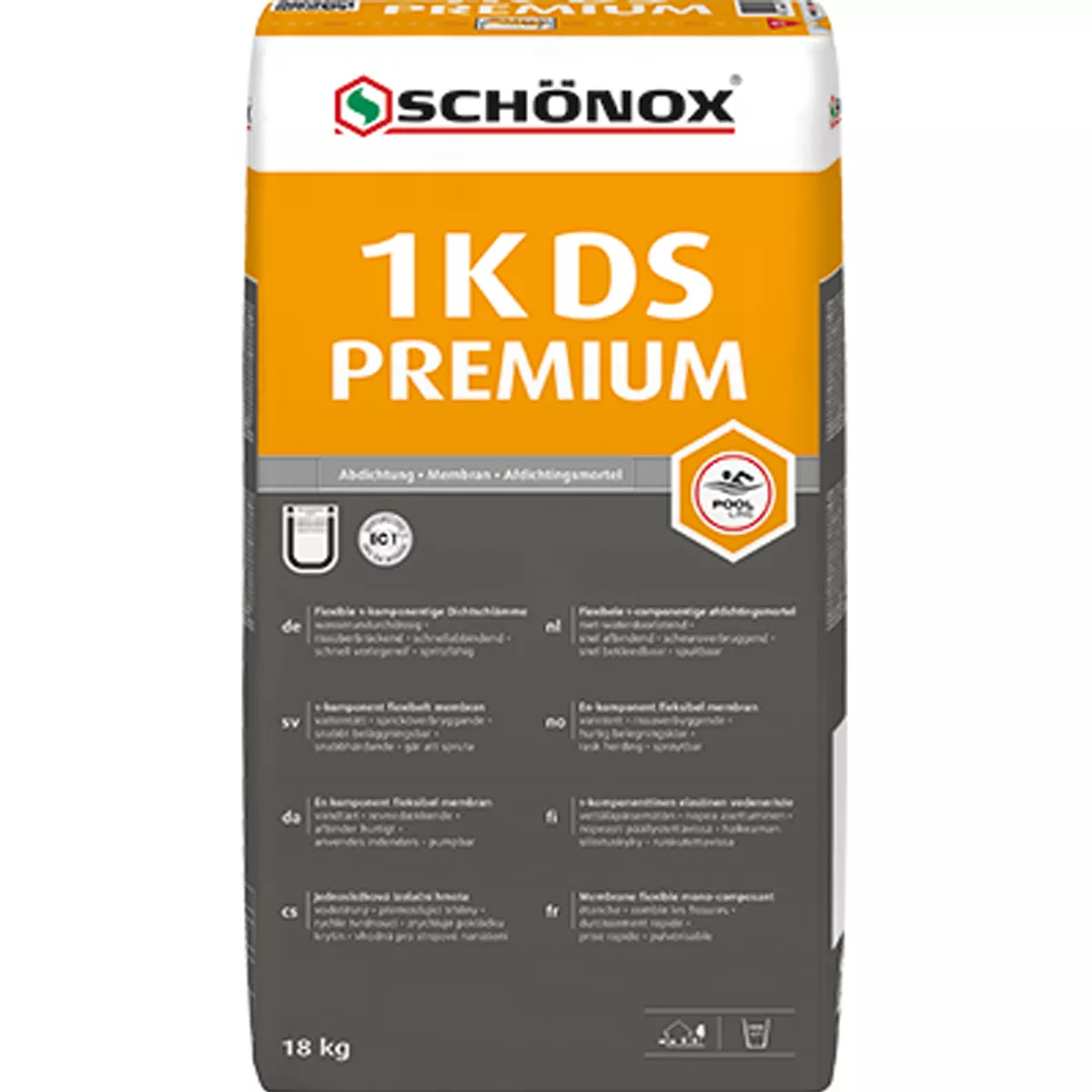 Schönox 1K-DS PREMIUM - запечатваща каша / запечатване (18 кг)