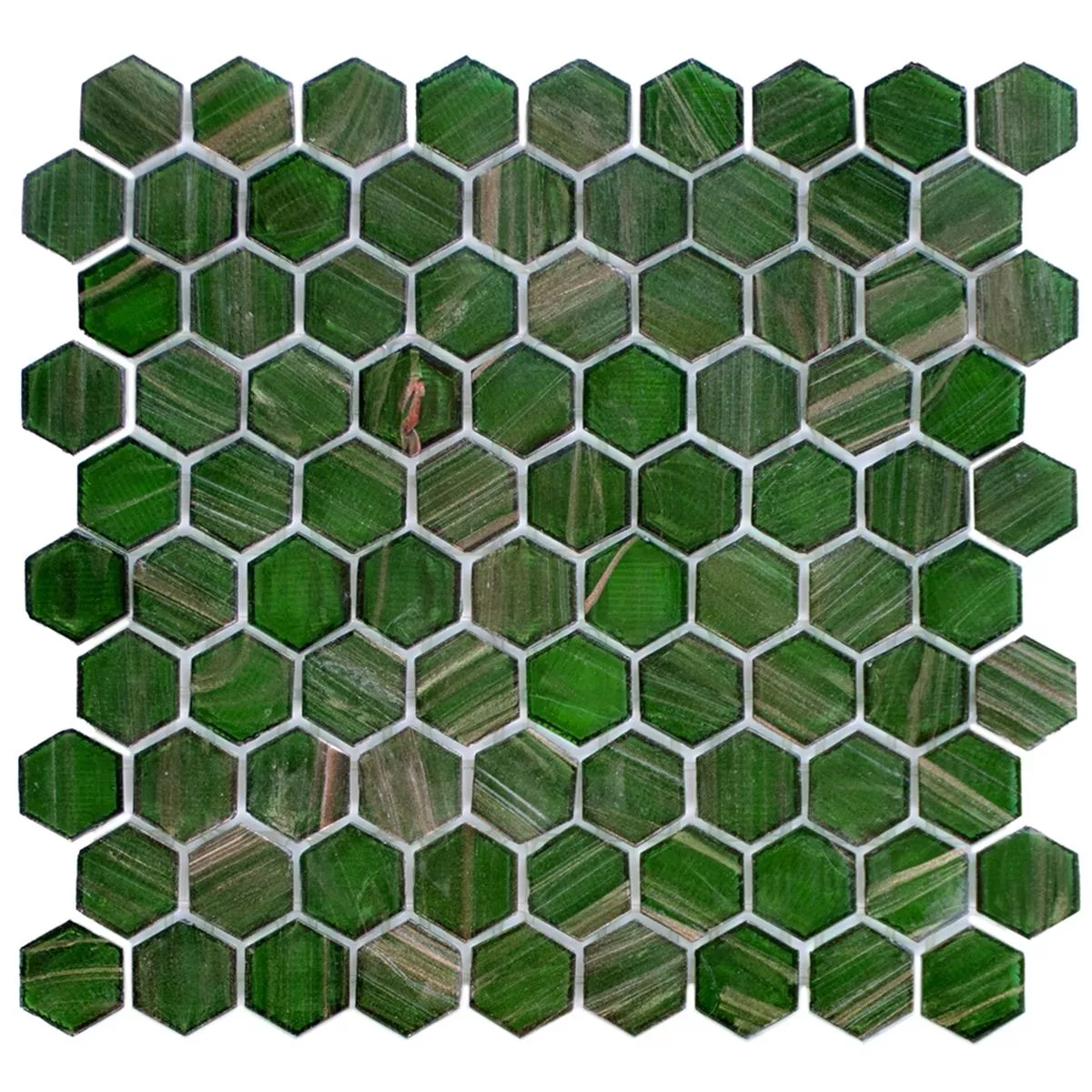 Cтъклена Mозайка Плочки Trend-Vi Hexagonal 236 Зелено