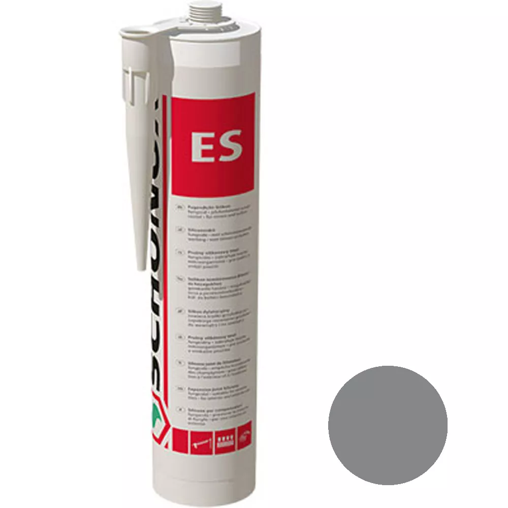Schönox ES сив силикон за уплътняване на фуги (300 ml)