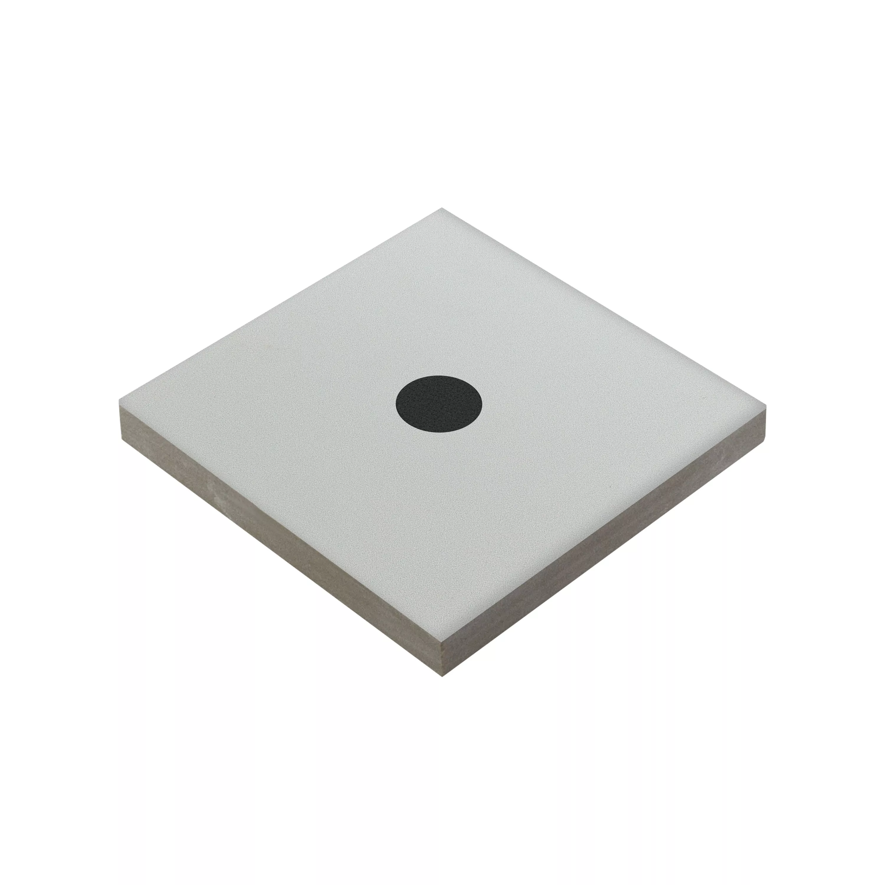 Порцеланови Kаменинови Изделия Плочки Genexia Черно Бяло Decor 3 Розоне  4,6x4,6cm