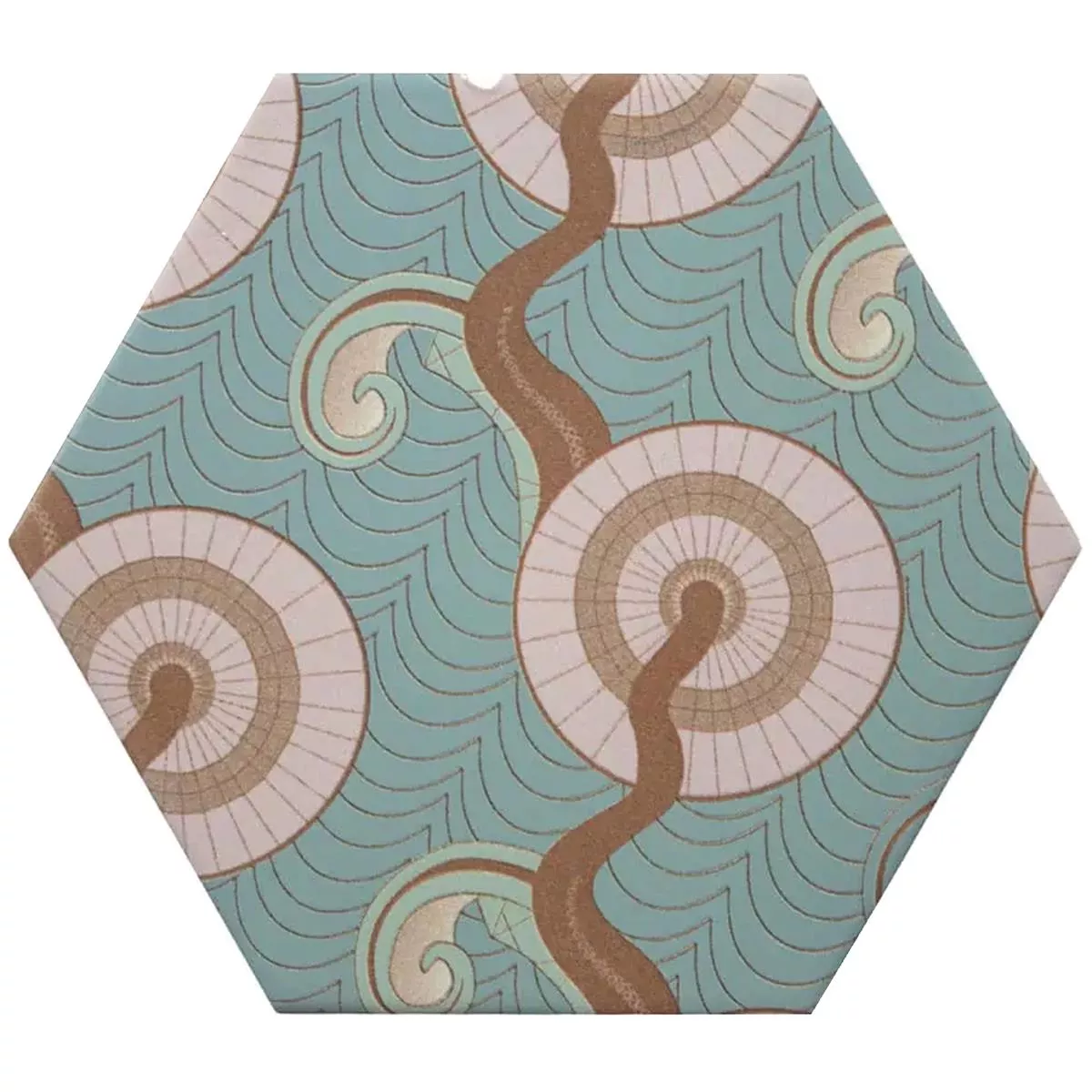 Порцеланови Kаменинови Изделия Плочки Modena Шестоъгълник Decor 2