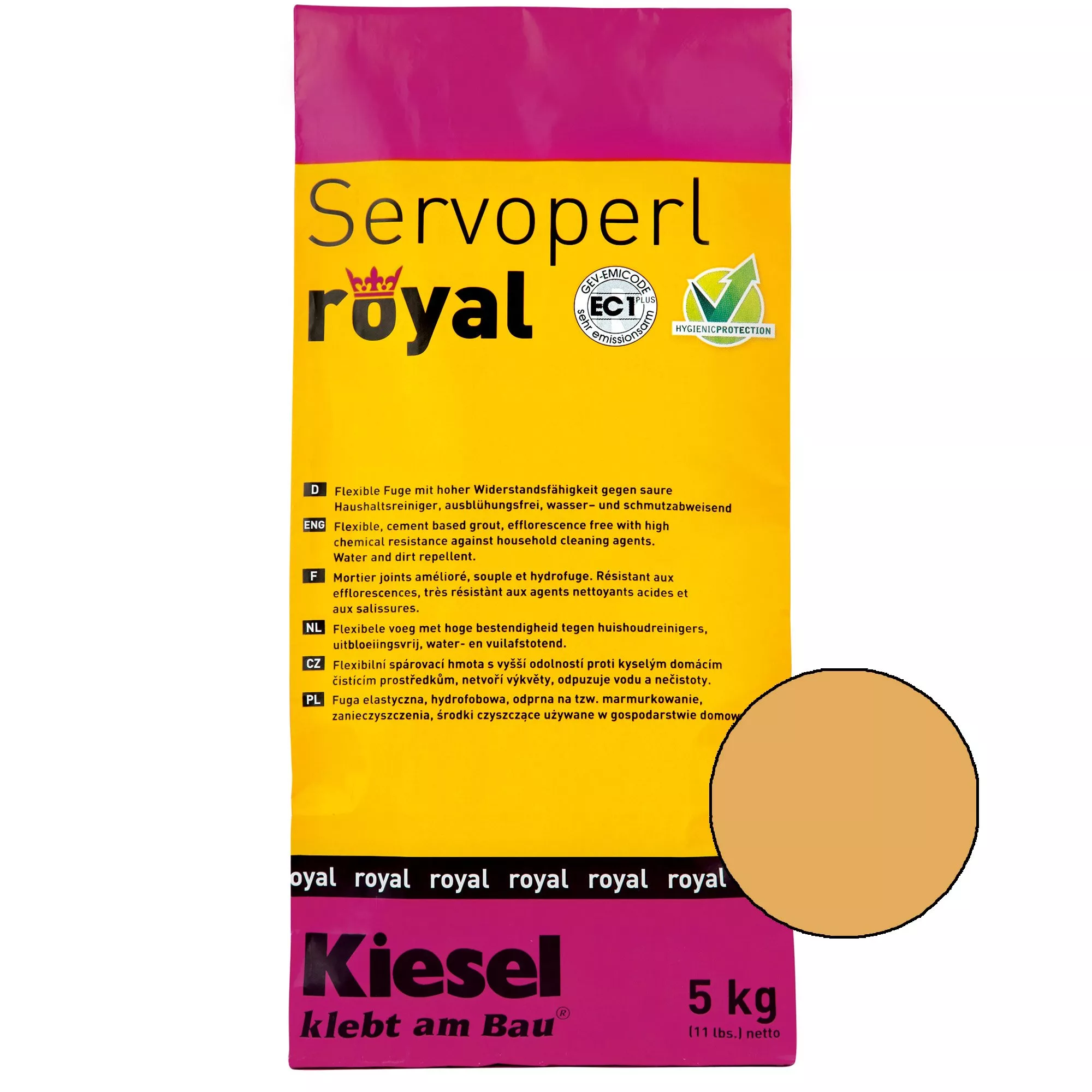 Kiesel Servoperl royal - смес за фуги-5кг Сахара