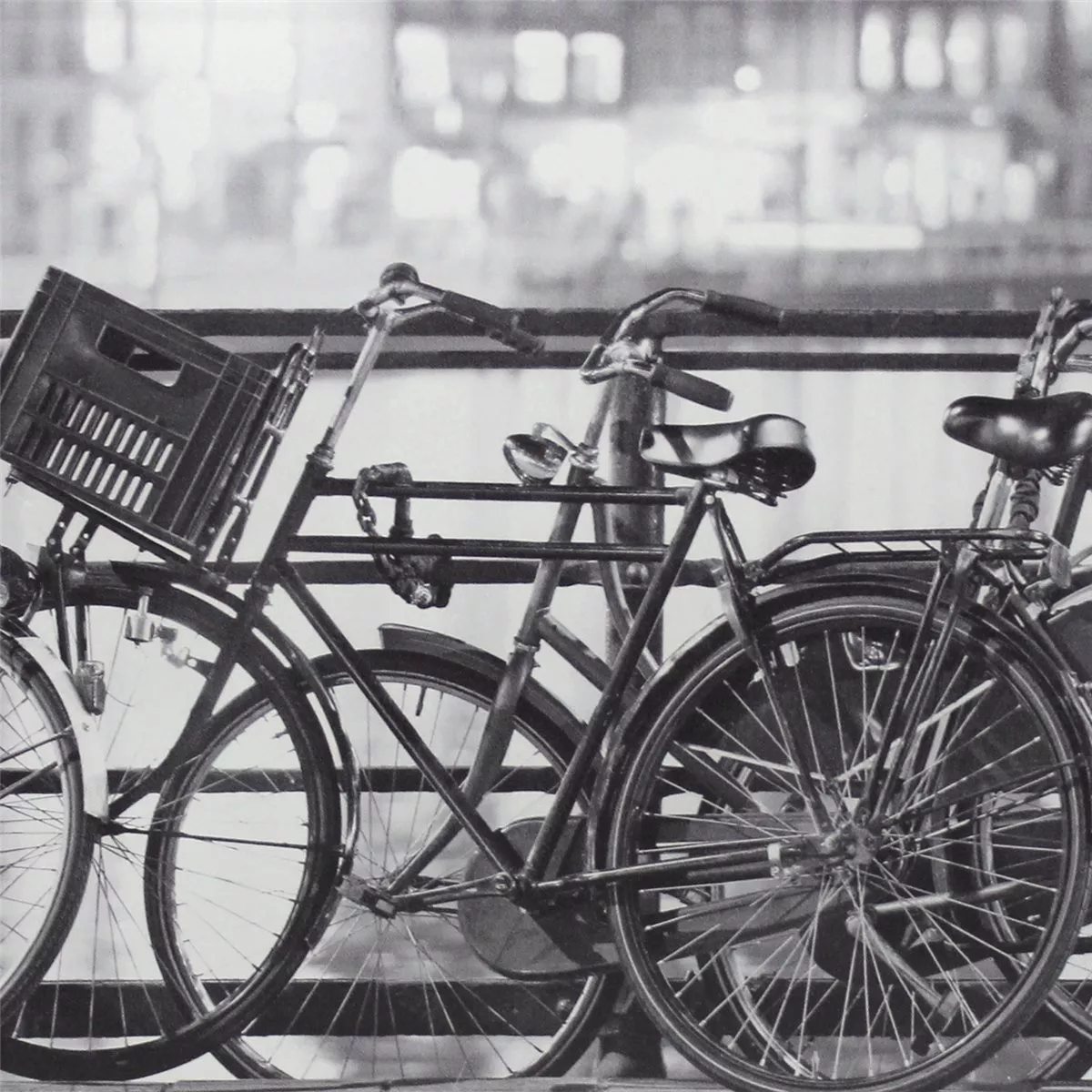 Amsterdam Декор Плочка Cъс Cтъклен Ефект Велосипед 20x50cm
