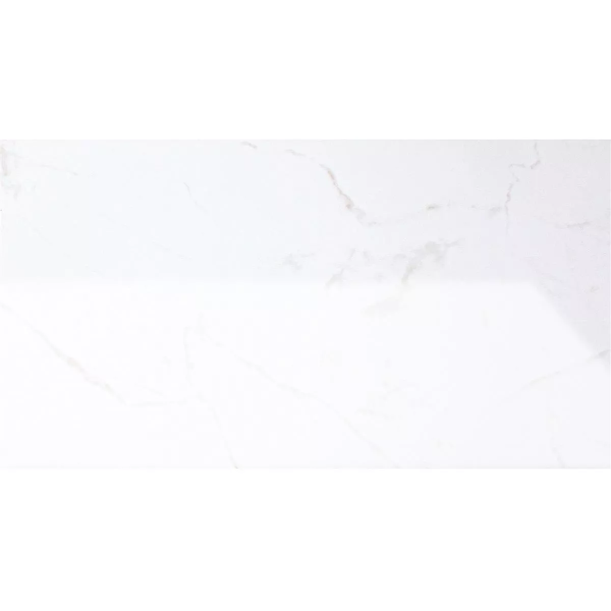 Cтенни Плочки Bradfort Мраморен Вид Бяло Поправено Блестящ 30x60cm