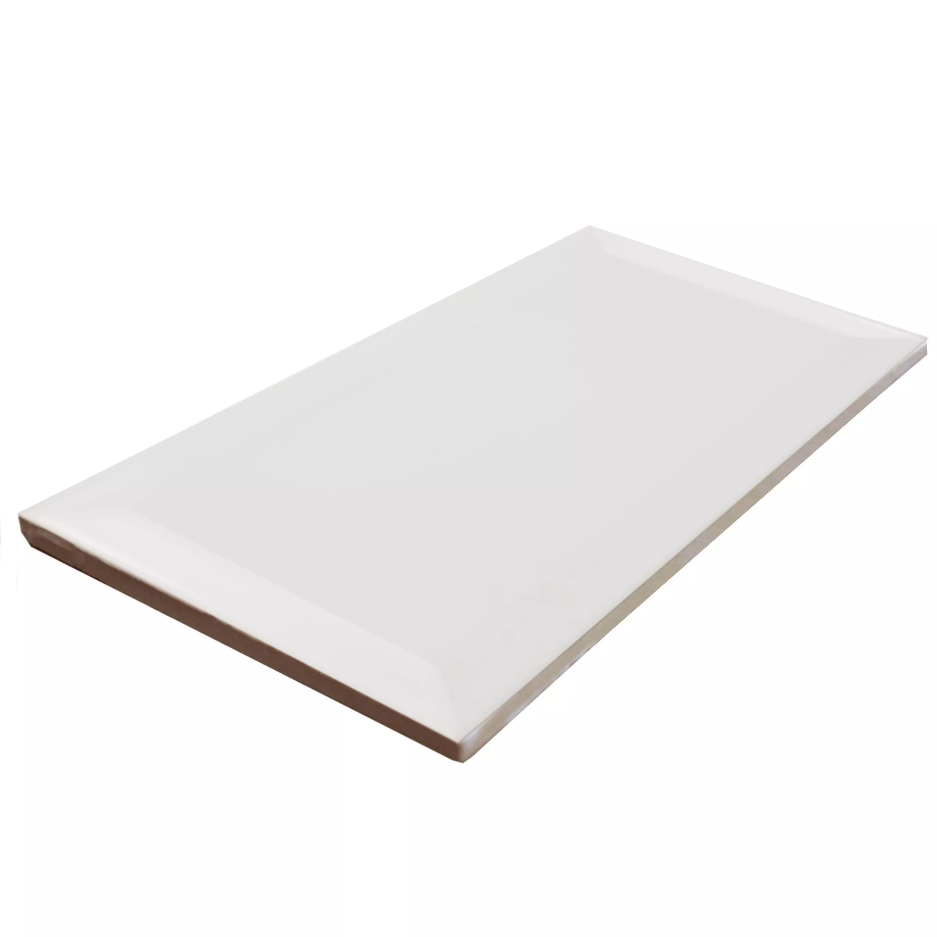 Metro Cтенни Плочки Brussel Фасет 10x20x0,7cm Blanco Матирано