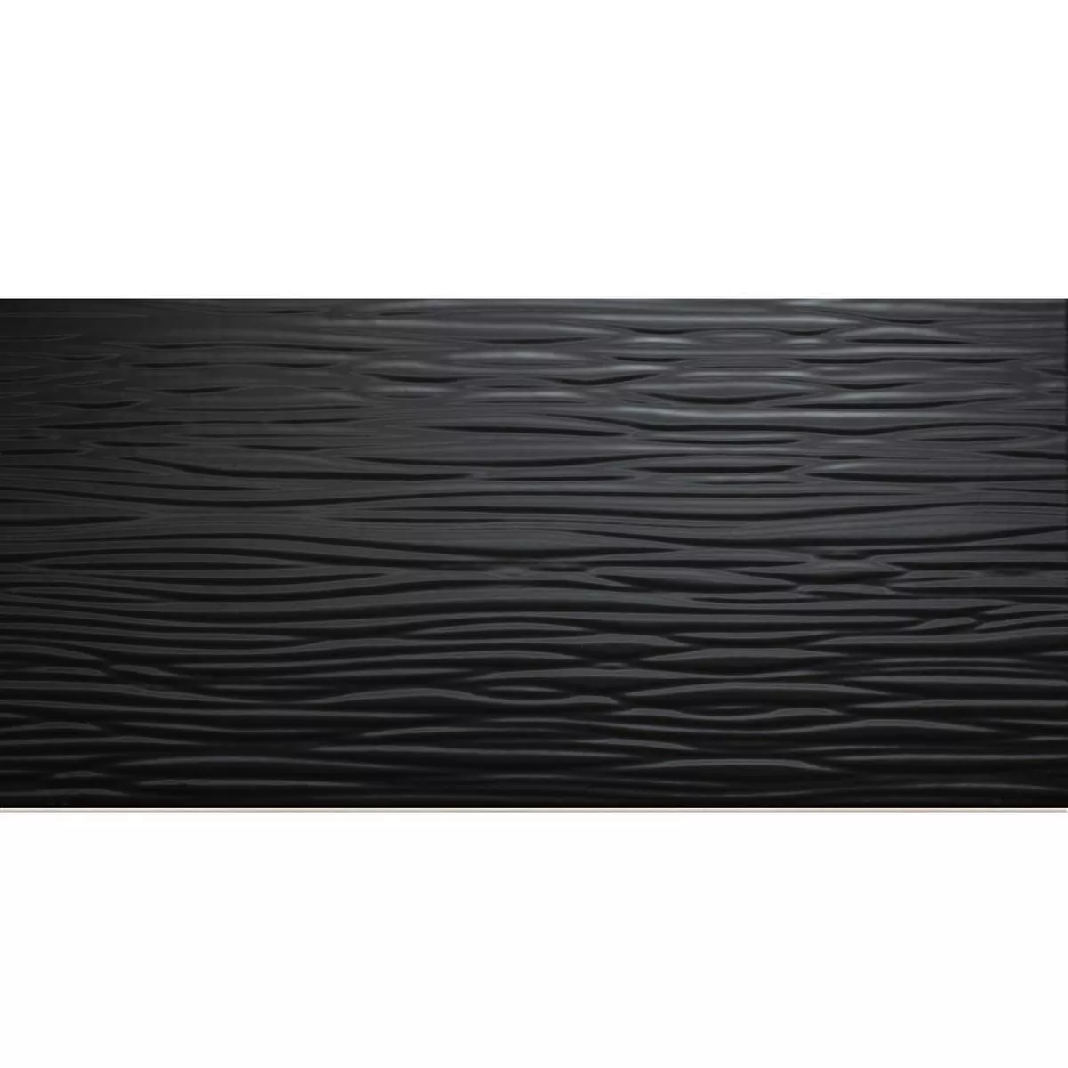 Cтенни Плочки Norway Cтруктуриран Блестящ 25x50cm Черно